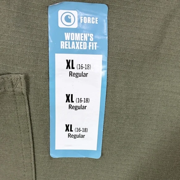 Carhartt Olive Green Women Forve Ripstop Work Pant,Size XL,Cargo with Pockets. - Picture 5 of 17
